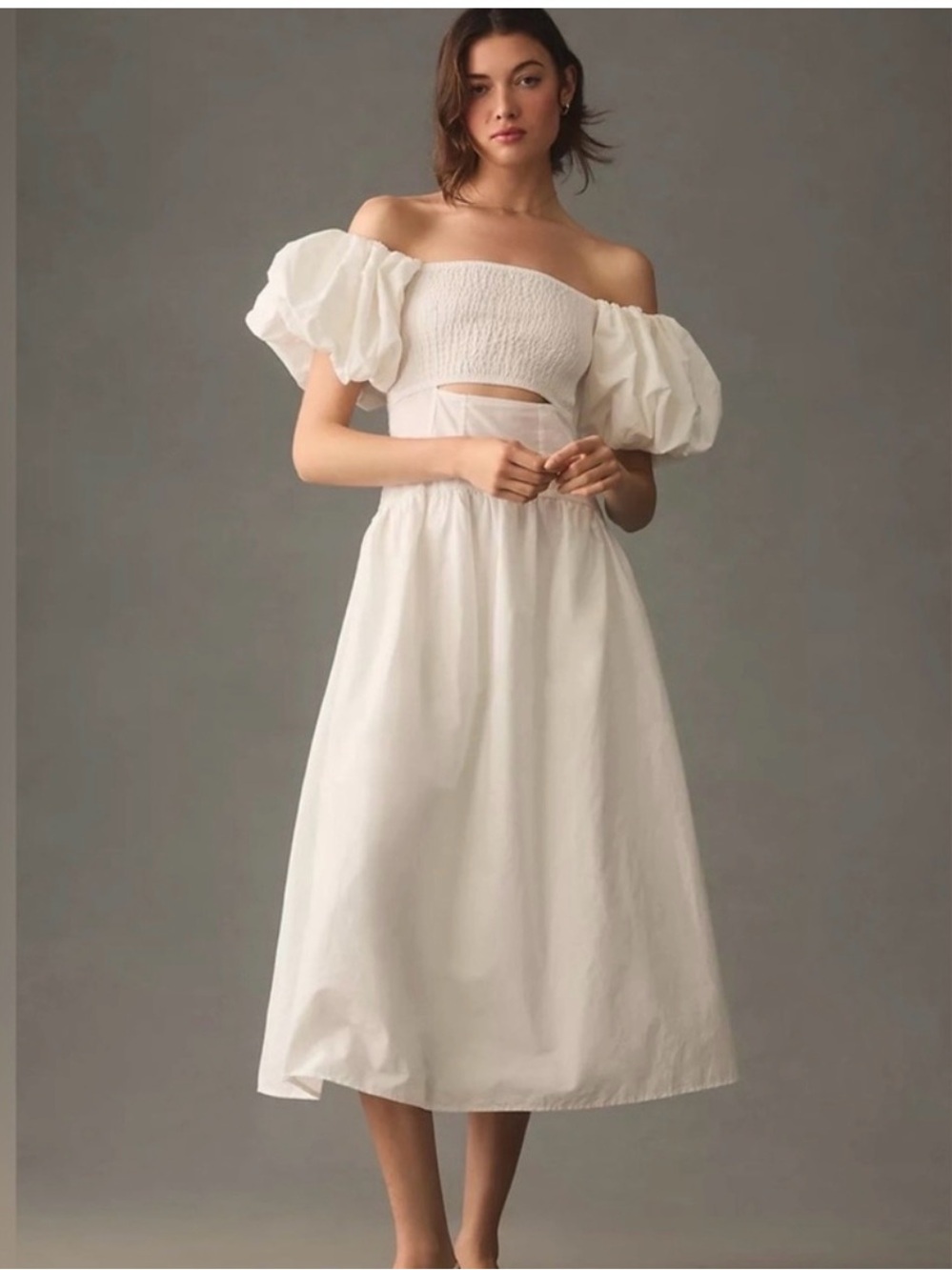 Anthropologie moon river cut out dress